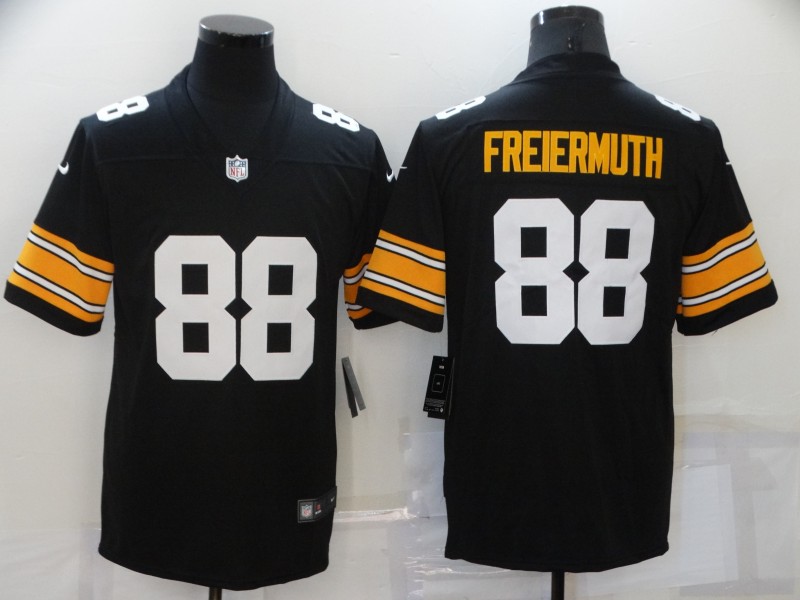 Men's Pittsburgh Steelers Pat Freiermuth #88 Black Jersey